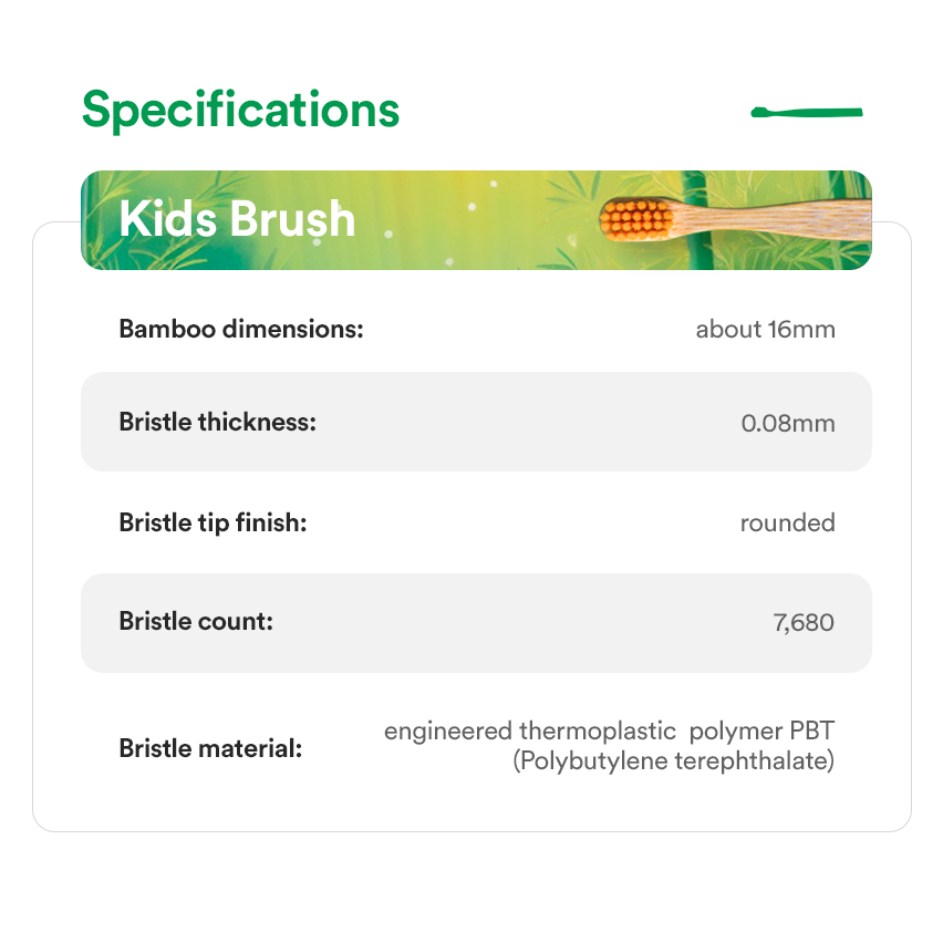 Kids Bamboo Toothbrush